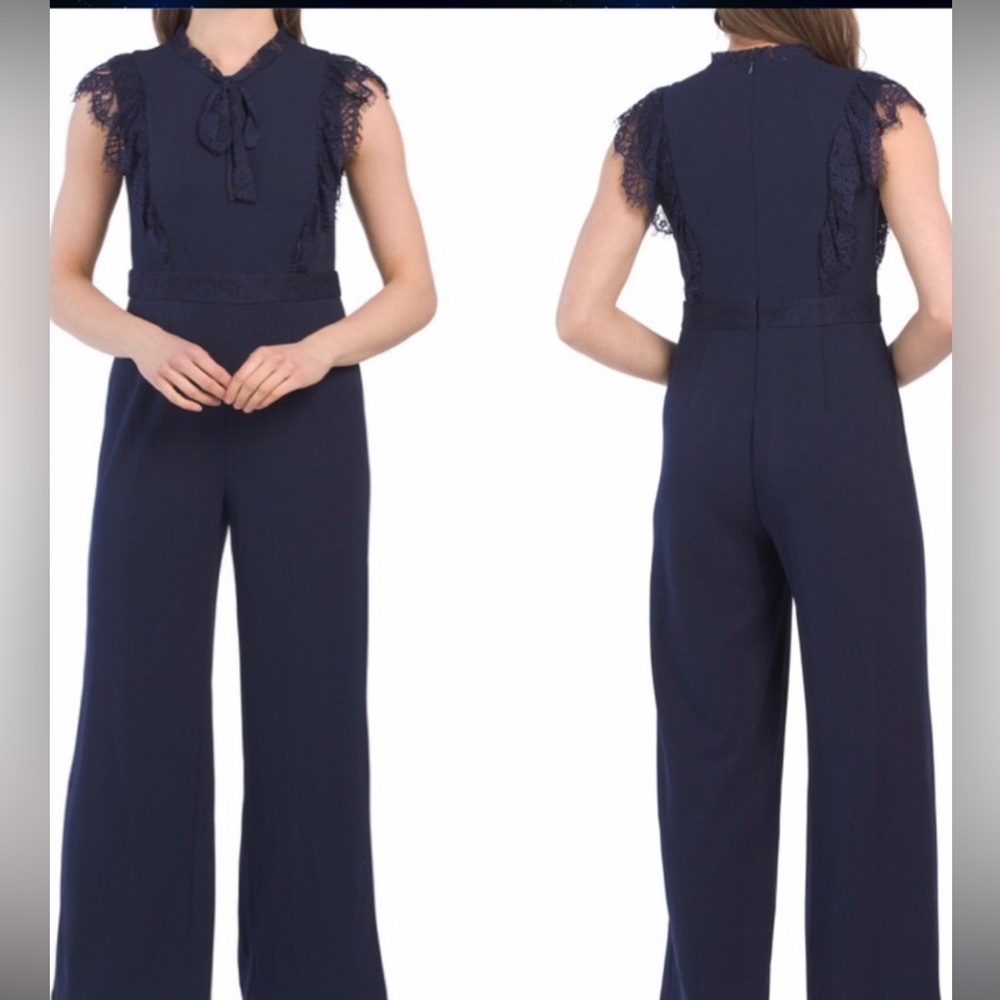 Betsey Johnson Blue Wide-Leg Jumpsuit NWT